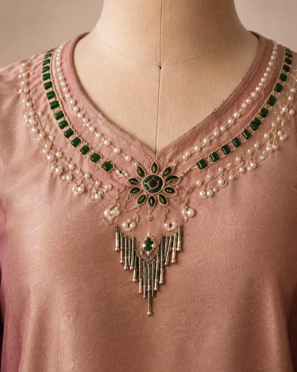 Elegant Necklace Tissue
Co-ord Set