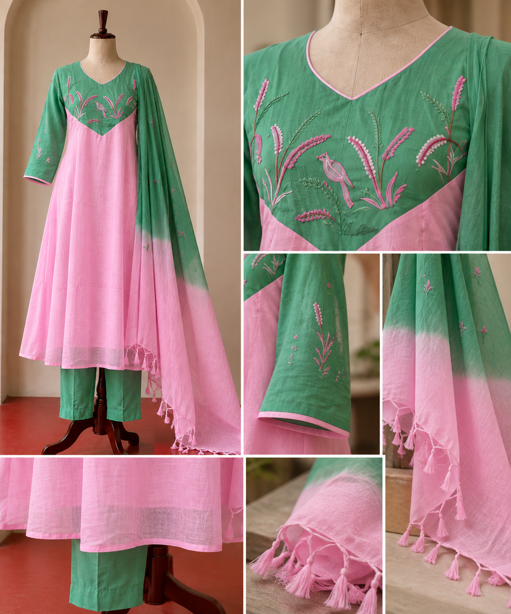 Minty Rose 3pc Dress