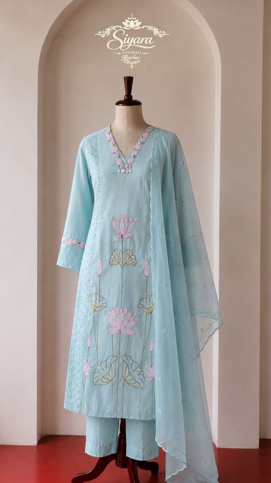 Sky Blossom 3pc Dress